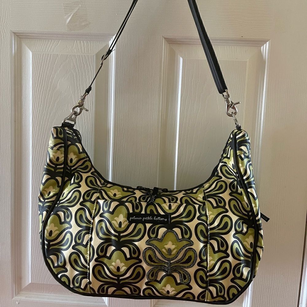 Petunia Pickle Bottom Shoulder/cross body bag  canvas coated diaper bag